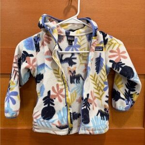 Patagonia Synchilla Fleece with Blue and Yellow Pattern